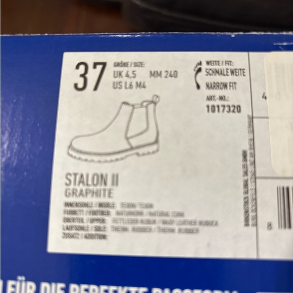 Stalon II Graphite Boots Birkenstock size 37
L:6 M:4 Brand New in Box - Picture 4 of 13